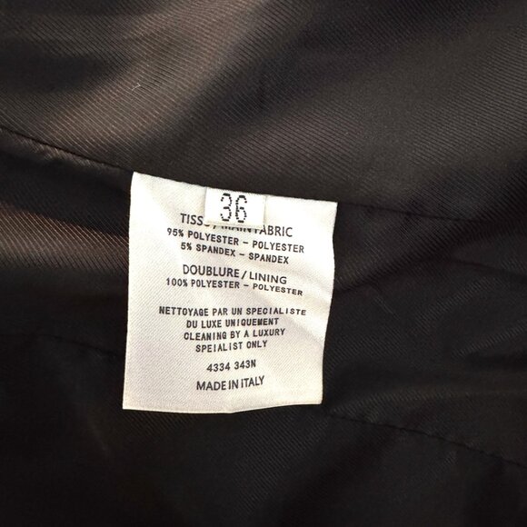 Balmain Classic Print Tweed Houndstooth B&W Doublebreasted Blazer Sz 36 - Picture 8 of 9